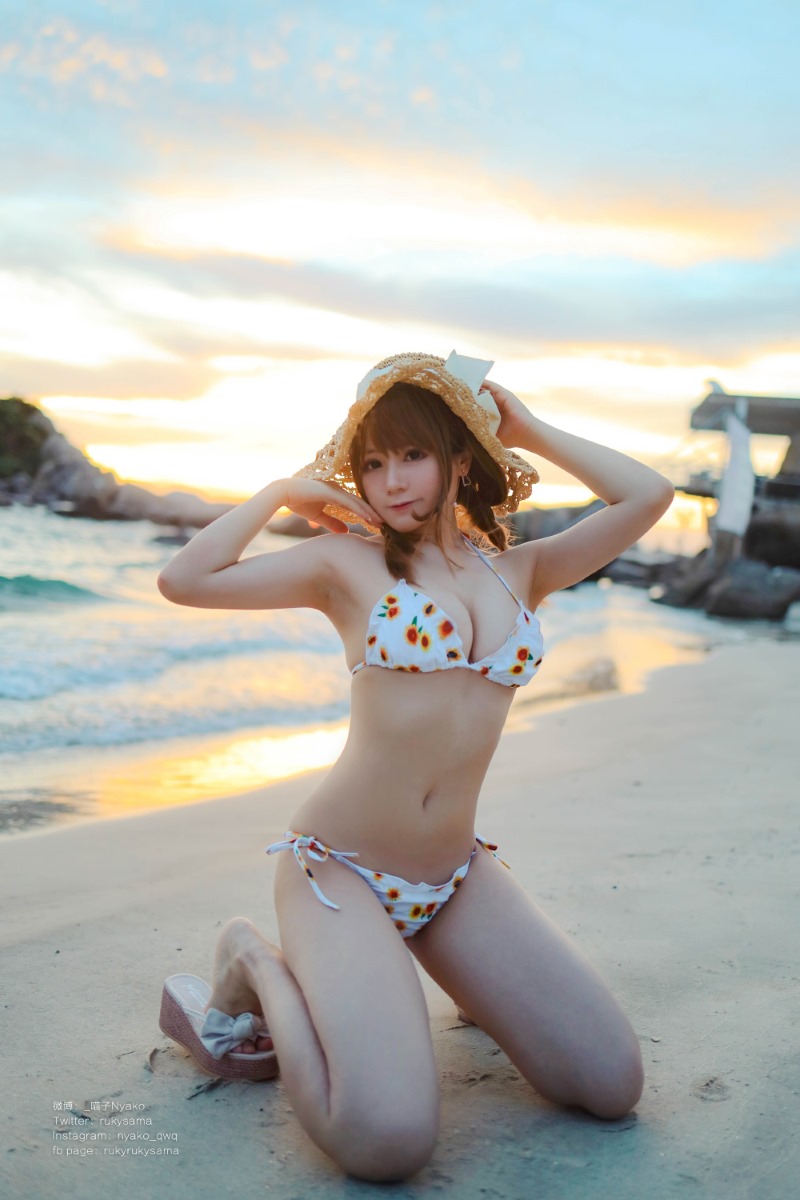泳装,Nyako喵子,向日葵泳装