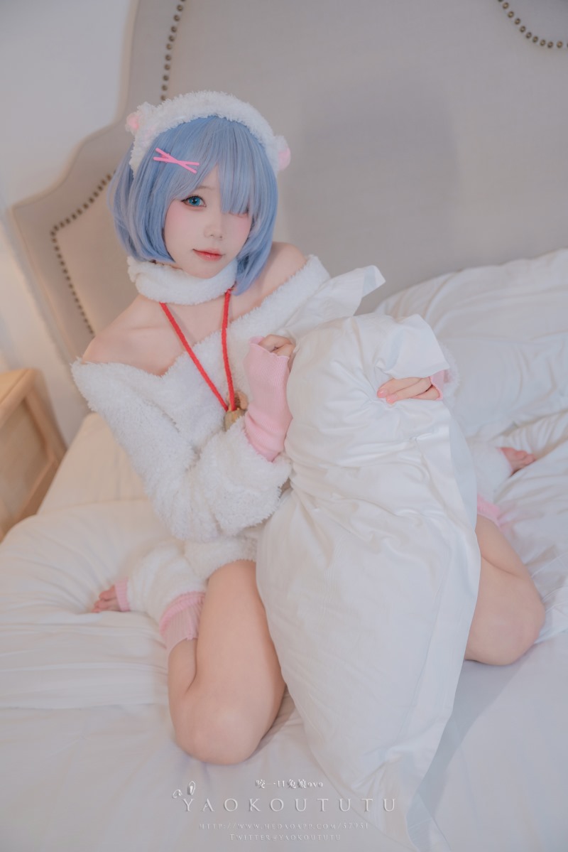 咬一口兔娘(黏黏团子兔) T3特典 蕾姆咩咩 蕾姆,团子,咬一口兔娘,黏黏团子兔,黏黏团子,T3特典,蕾姆咩咩