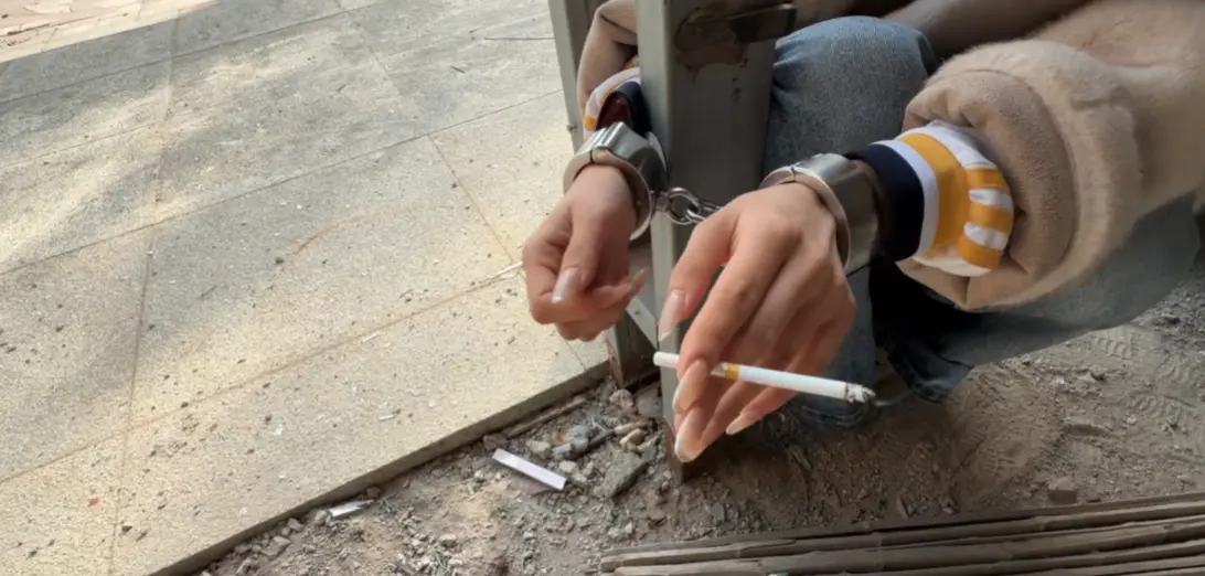 镣铐,拘束,单手套,户外,美女,折磨,郊狼,铁链,男友,枷锁,小女奴