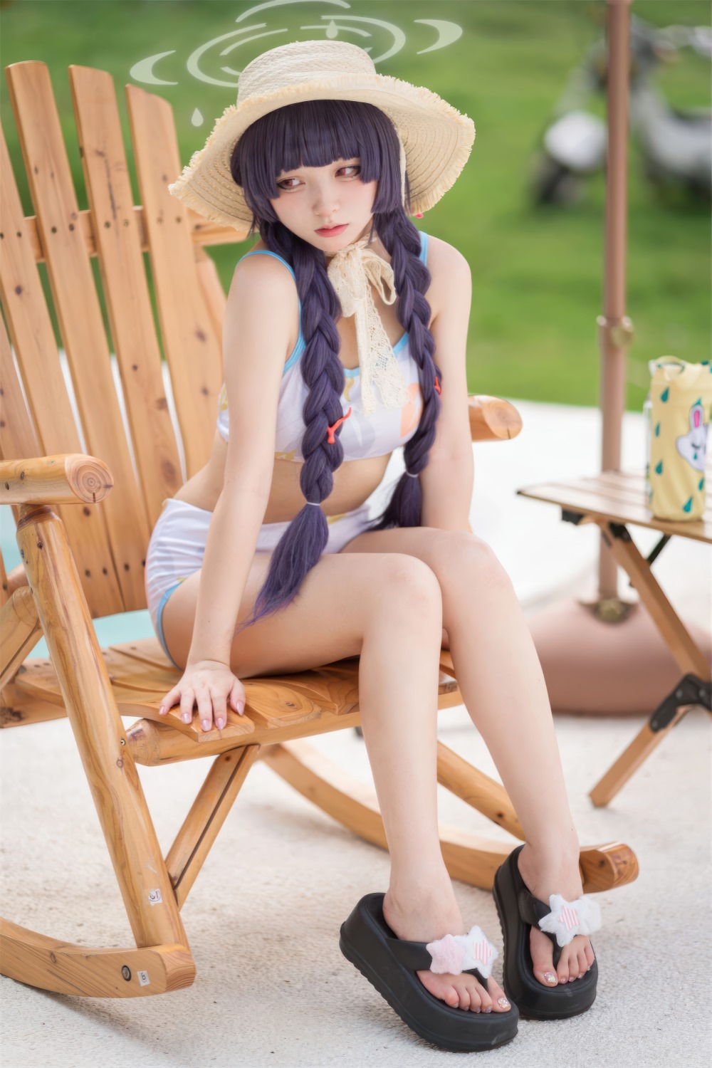 泳装,碧蓝,碧蓝档案,花铃,美游泳装