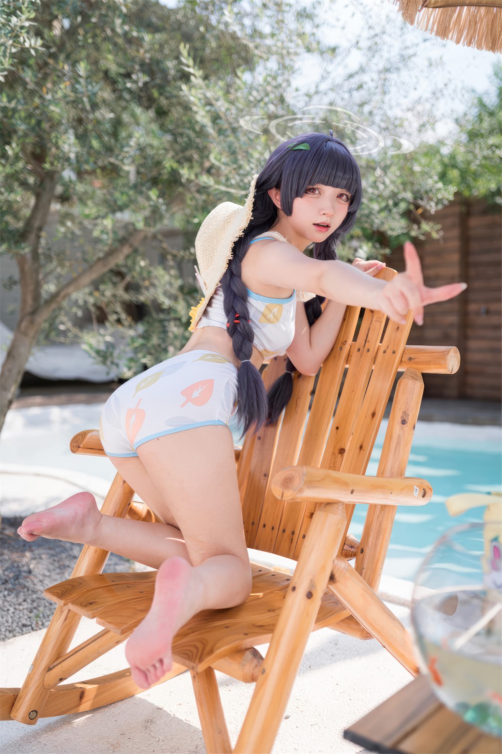 泳装,碧蓝,碧蓝档案,花铃,美游泳装