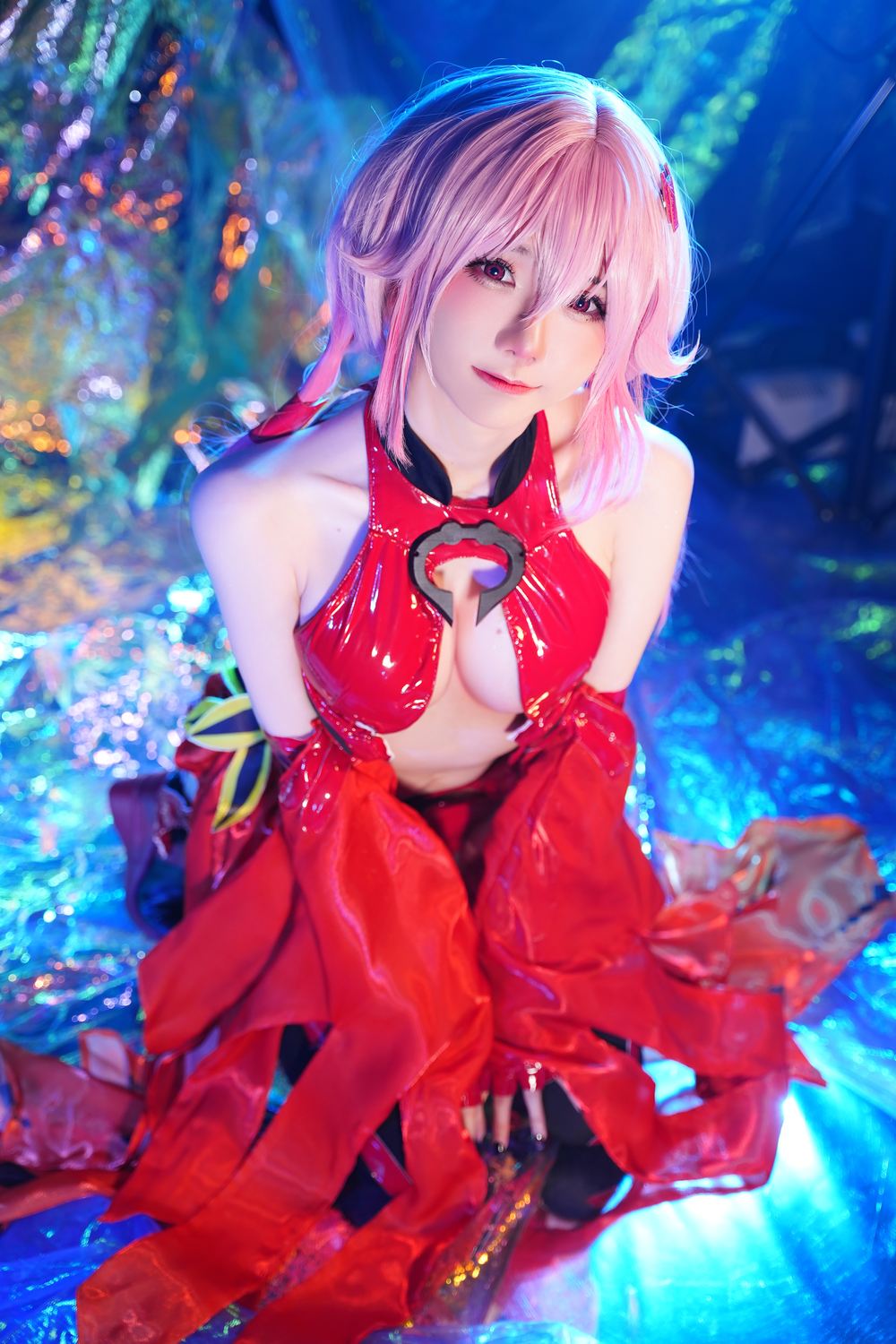 Sally Dorasnow Yuzuriha Inori 都市,性感,in,黑色,经典,漆皮,长发,视觉,Sally,Dorasnow,马来西亚,红色漆皮战衣
