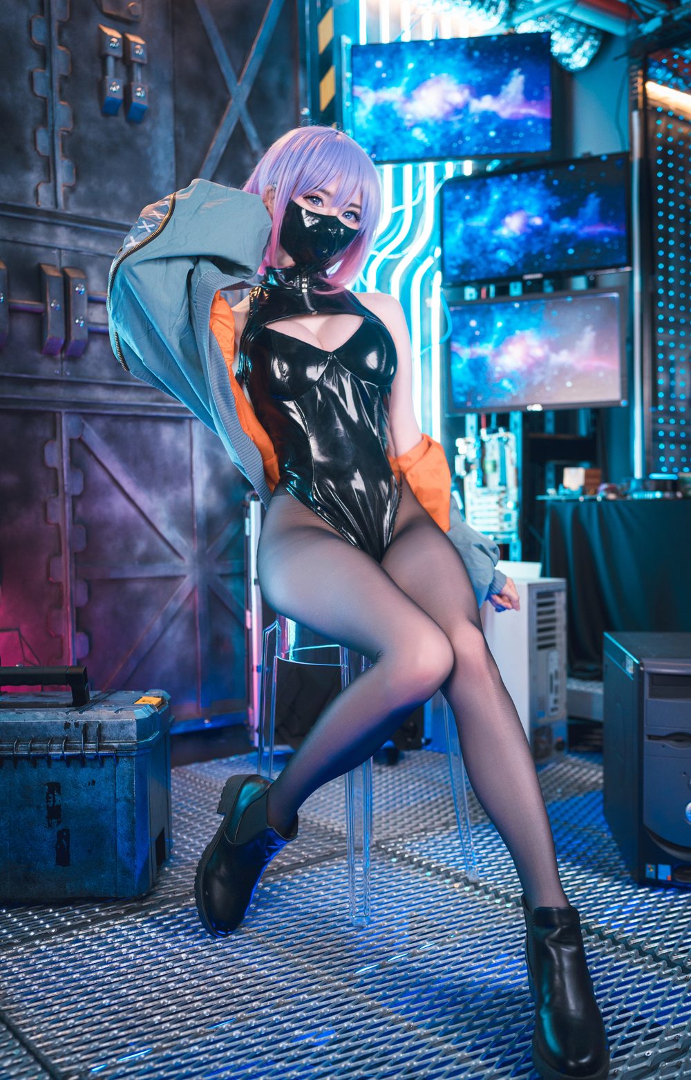 模特,短发,服装,性感,女神,连体衣,黑色,视觉,赛博朋克,w,LUNA,Sally,Dorasnow,马来西亚