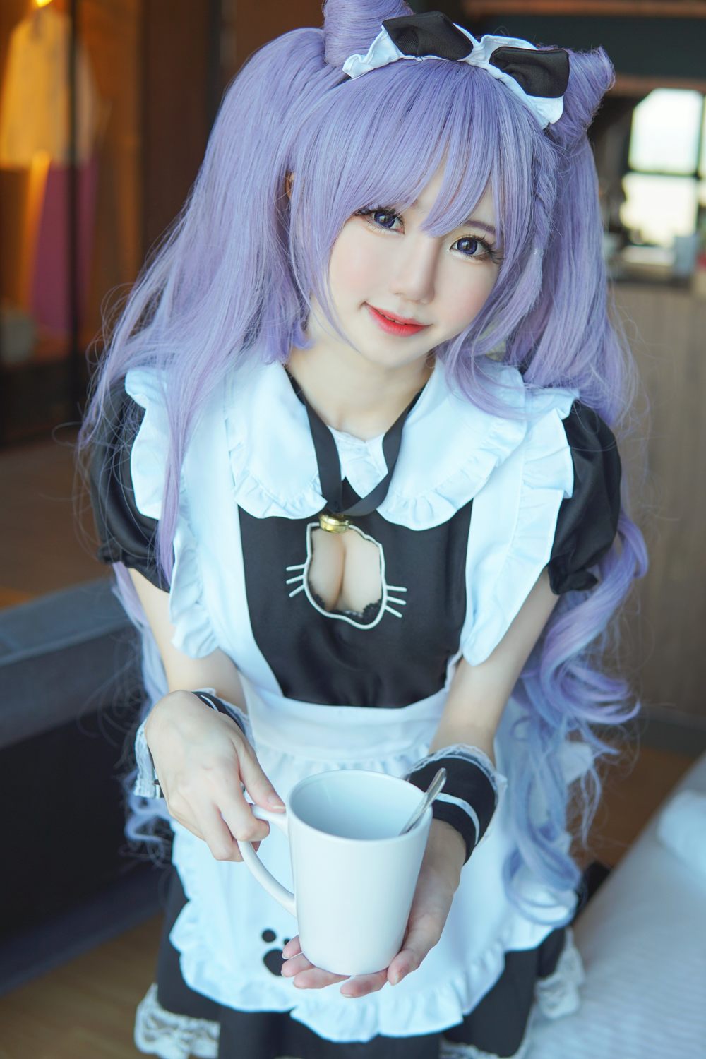 女孩,蕾丝,女仆装,女仆,少女,黑色,围裙,猫耳,仆,长卷发,可爱,w,蕾丝花边,生日,黑白女仆,Sally,Dorasnow,马来西亚,黑白女仆装