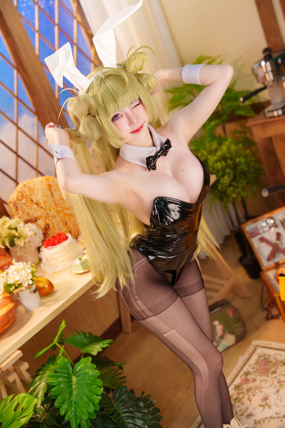 双马尾,连体衣,黑色,经典,兔女郎,白色,金发,微微,私密,女郎,w,Bunny,B,白兔,Sally,Dorasnow,马来西亚,黑色紧身连体衣,Soda,紧身连体衣