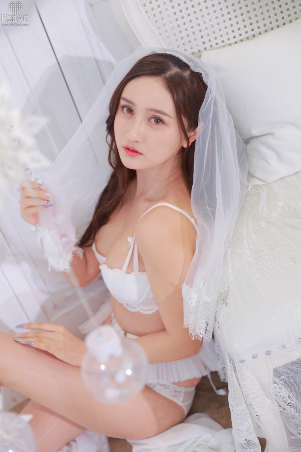 模特,作品,蕾丝,新娘,白色,长发,写真,艺术,w,White,it,纯白,内依,白色蕾丝内依,白色蕾丝内依套装,Snow-white,Veil