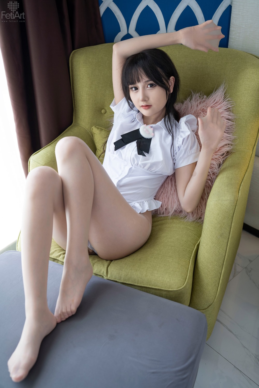 模特,短裙,衬衫,少女,黑色,蝴蝶,白色,手臂,蝴蝶结,私密,黑色蝴蝶结,微醺,纯白,Girl,深蓝,Michi,Teenage,Girl’s,Fantasy,纯白荷叶边短裙衬衫