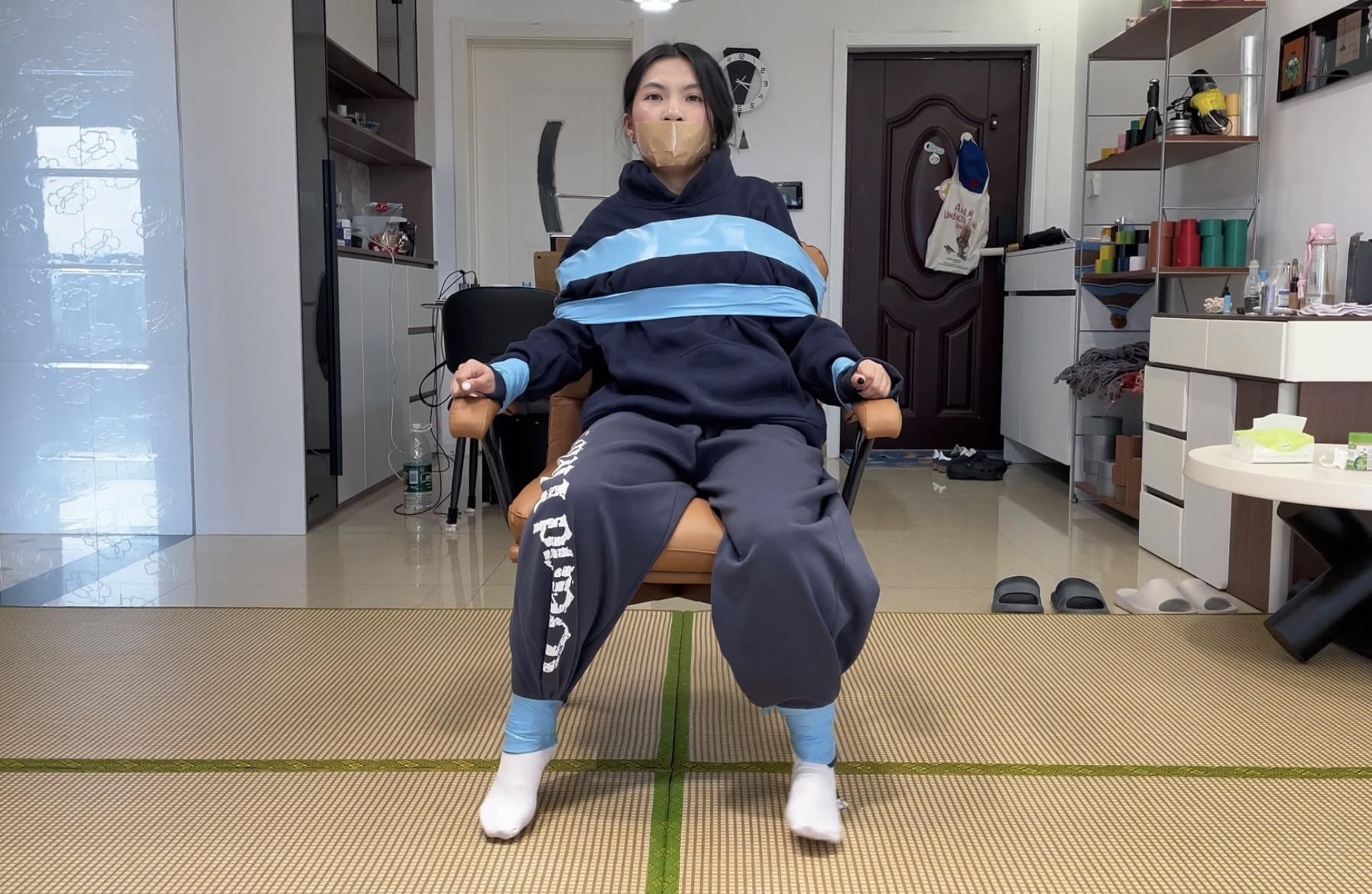 捆绑,胶带,胶带捆绑,体验,新模,捆绑体验,缚艺录,小蕊