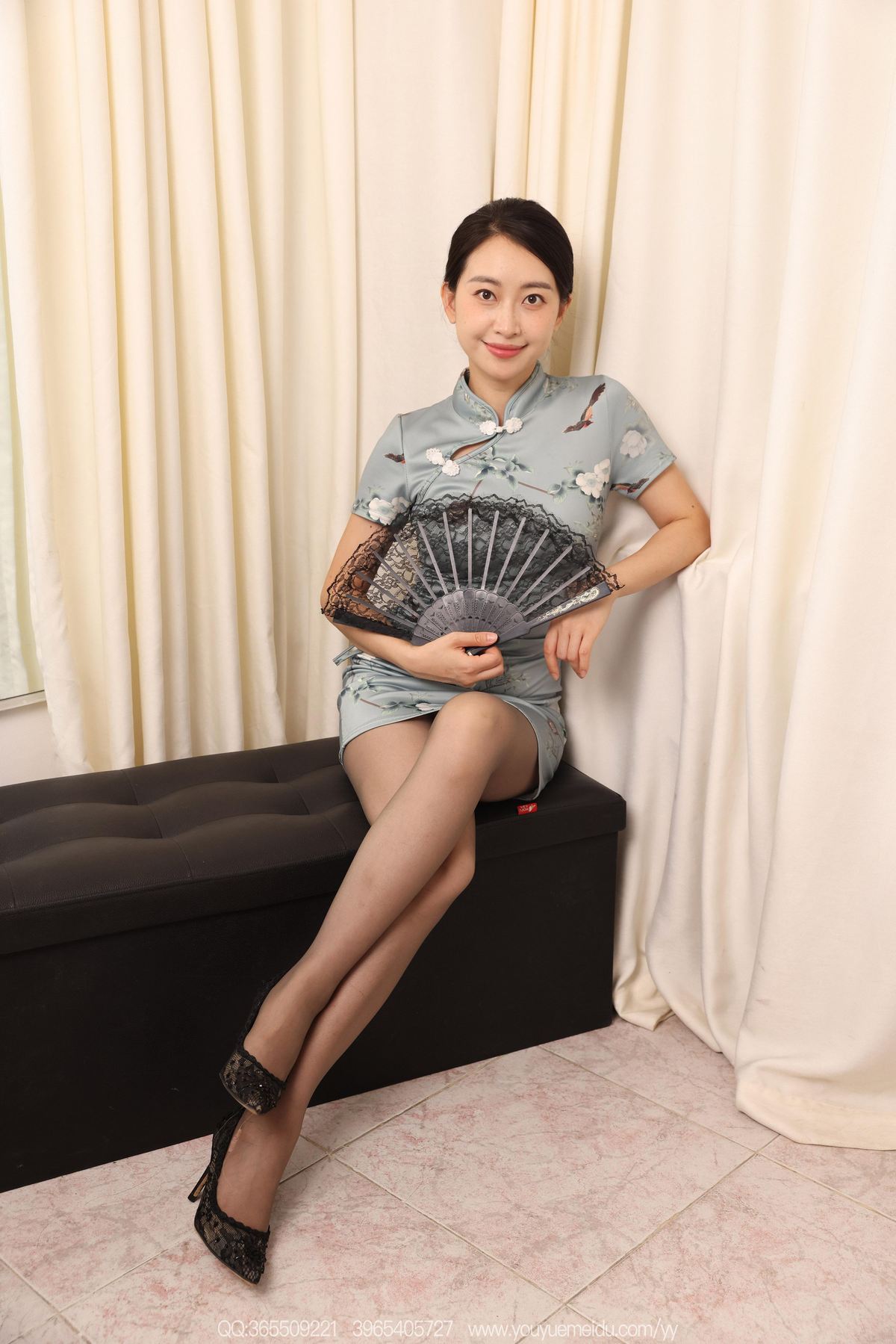 黑丝,旗袍,黑丝旗袍,黑色,气质,温柔,温婉,曲线,嘿丝,艺术,东方韵味,优雅,若隐若现,镜头,IESS异思趣向,小婕,丝享家