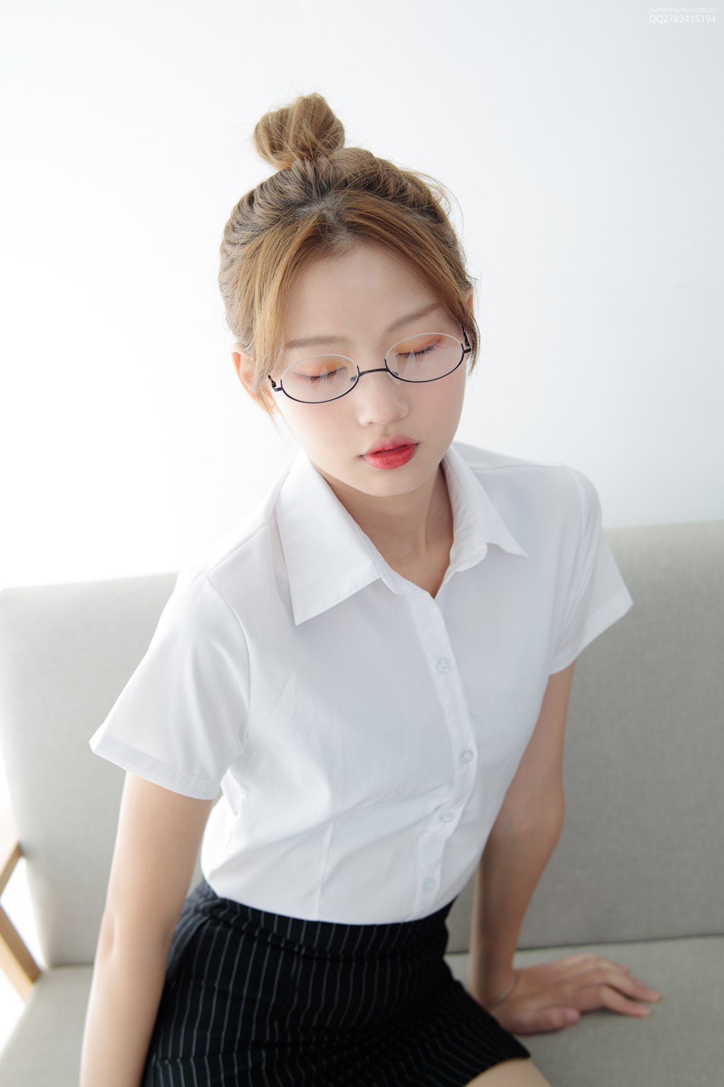 肉丝,OL,写真,眼镜,森萝财团写真,森萝财团,JKFUN,50D肉丝
