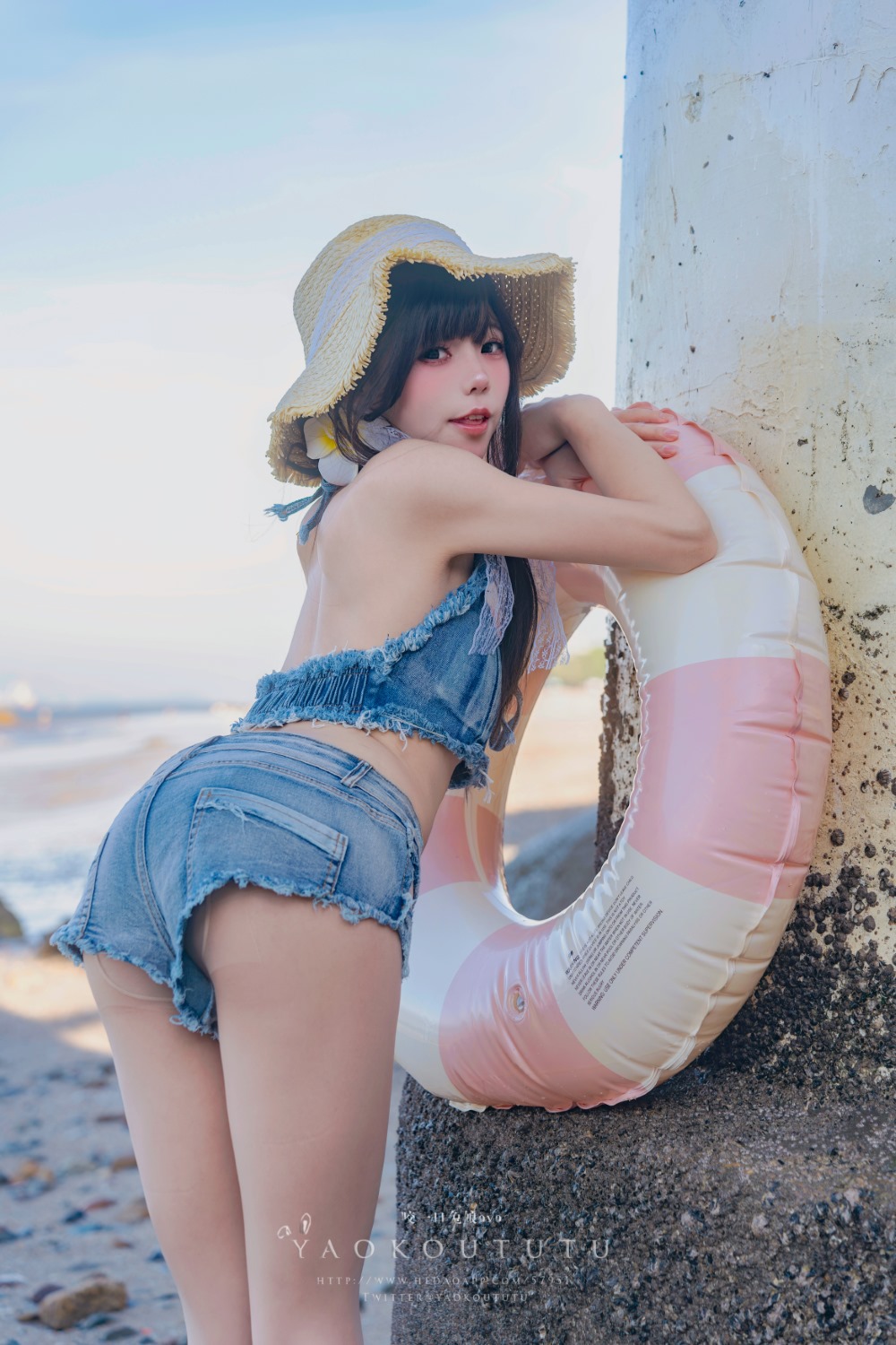 咬一口兔娘(黏黏团子兔) 『海の夏日』Shotgun 团子,咬一口兔娘,黏黏团子兔,黏黏团子,海の夏日,Shotgun