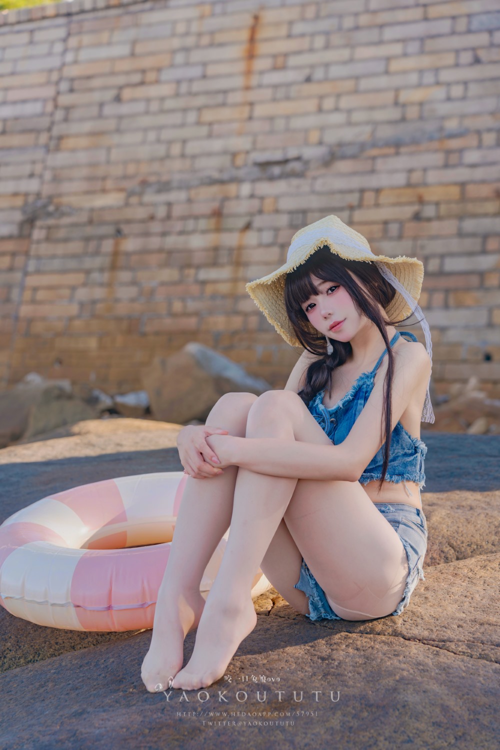 咬一口兔娘(黏黏团子兔) 『海の夏日』Shotgun 团子,咬一口兔娘,黏黏团子兔,黏黏团子,海の夏日,Shotgun