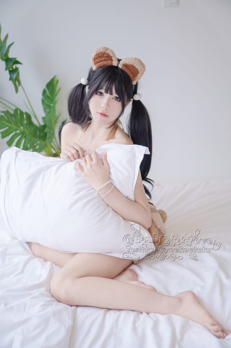 咬一口兔娘(黏黏团子兔) 小熊睡衣 睡衣,小熊,团子,咬一口兔娘,黏黏团子兔,黏黏团子,小熊睡衣