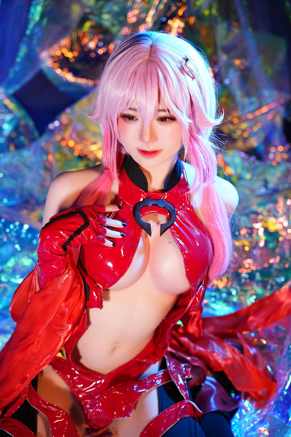 Sally Dorasnow Yuzuriha Inori 都市,性感,in,黑色,经典,漆皮,长发,视觉,Sally,Dorasnow,马来西亚,红色漆皮战衣