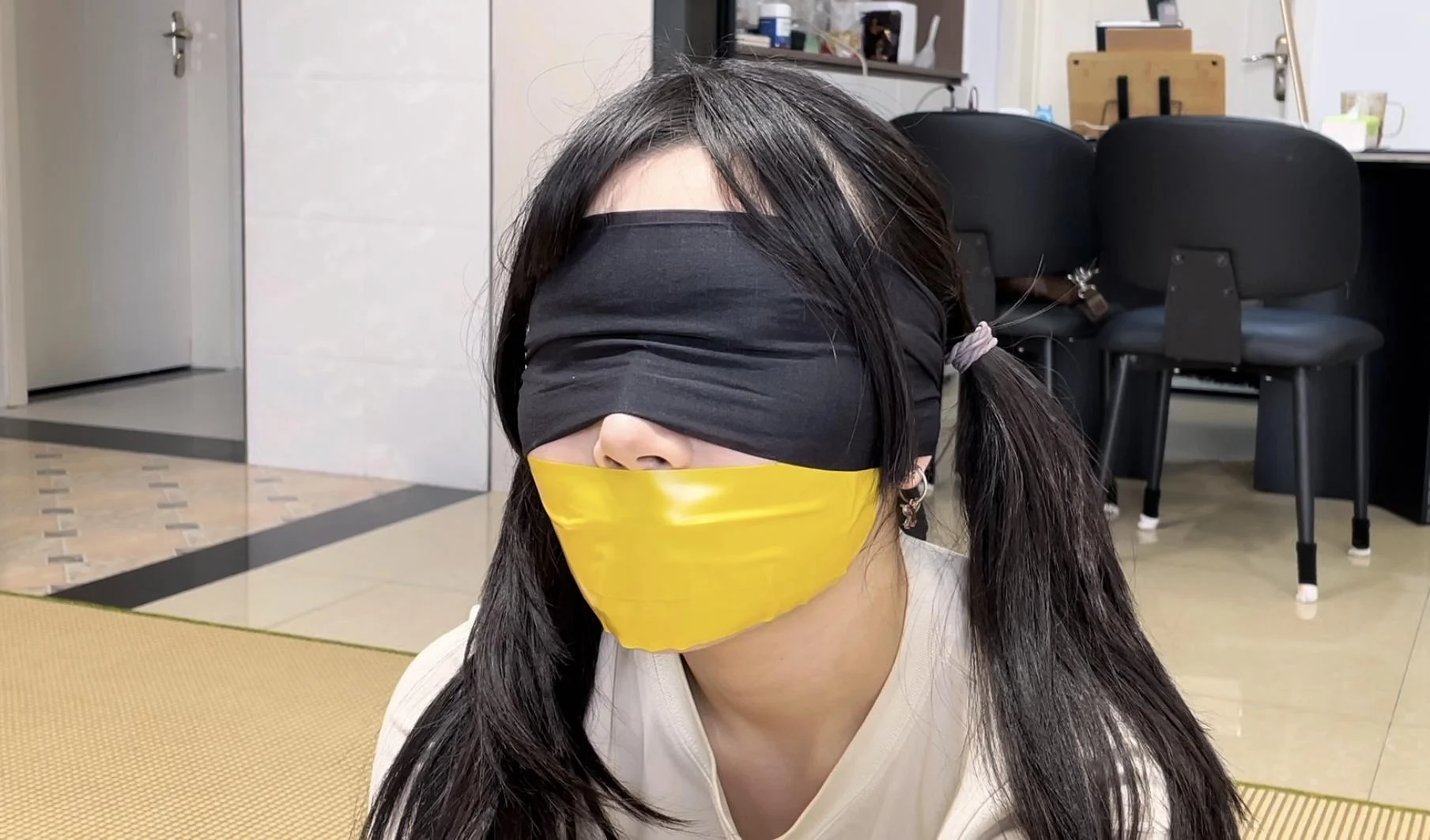 【缚艺录】【小花】双色胶带的捆绑 捆绑,胶带,缚艺录,小花,双色胶带,双色