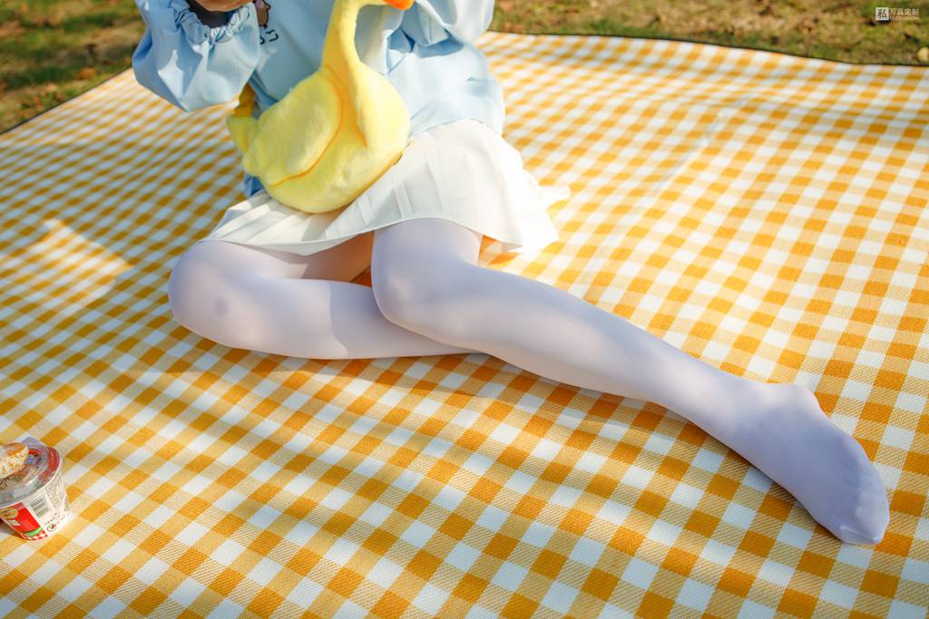 森萝财团写具 JKFUN-030《野餐、爆蛋和彩蛋》踩物 白丝50D 默陌 白丝,森萝财团,默陌,JKFUN,50D白丝