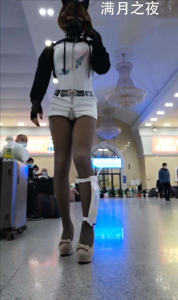 火车站乘车自拍