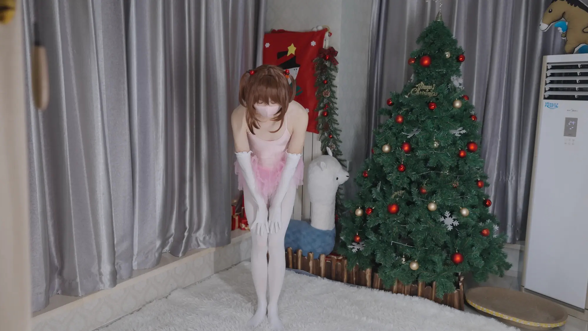 伪娘/大社保/芭蕾舞蹈裙/白丝/萝莉/贞操锁