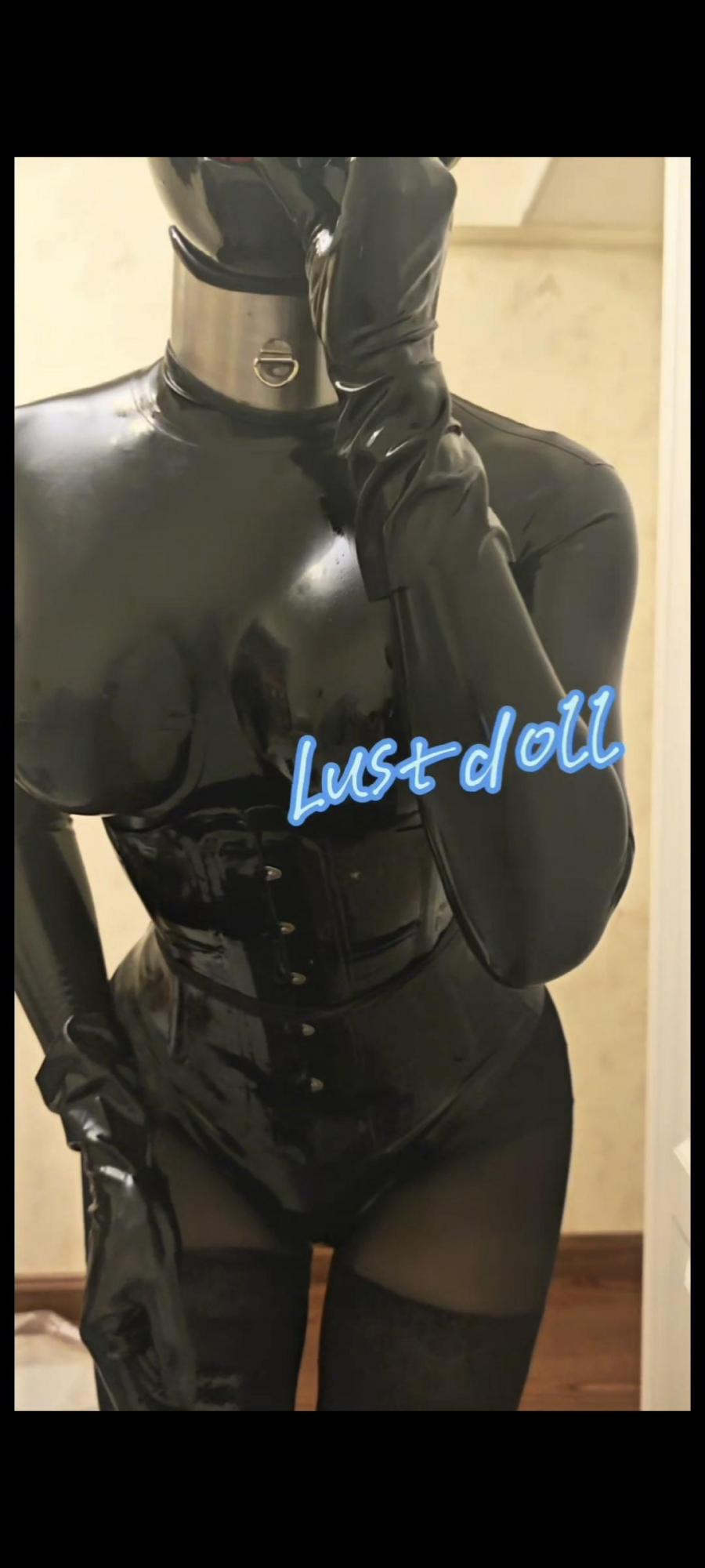 Lust胶衣超长视频（双层乳胶头套+乳胶束腰+cb锁+乳胶单手套）
