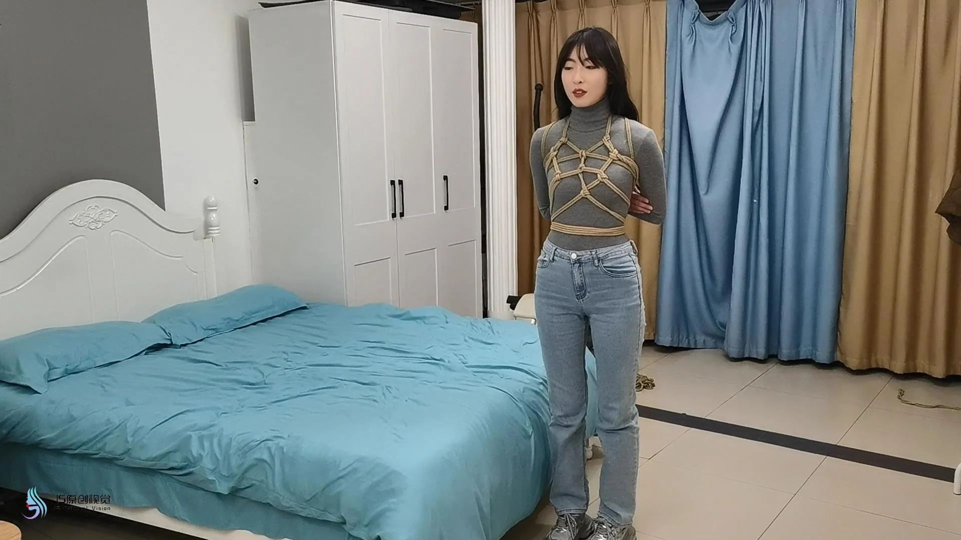 【JS】【欣妍】变种菱形绑/驷马/马具口球/蒙眼/棉袜/恋足 【JS】【欣妍】变种菱形绑/驷马/马具口球/蒙眼/棉袜/恋足