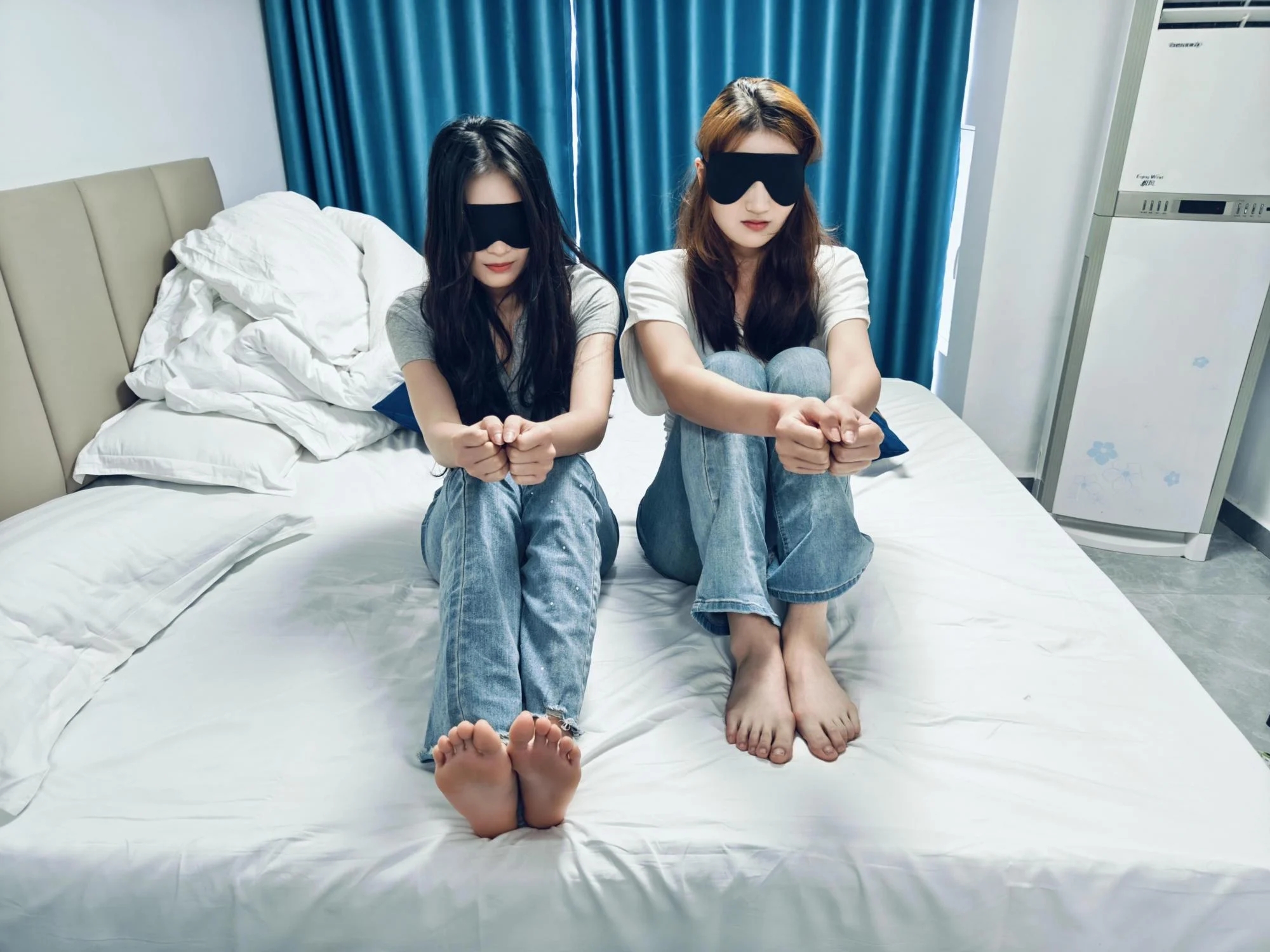 女大体育生姐妹“婷婷”“亚岚”捆绑驷马、TK、互救
