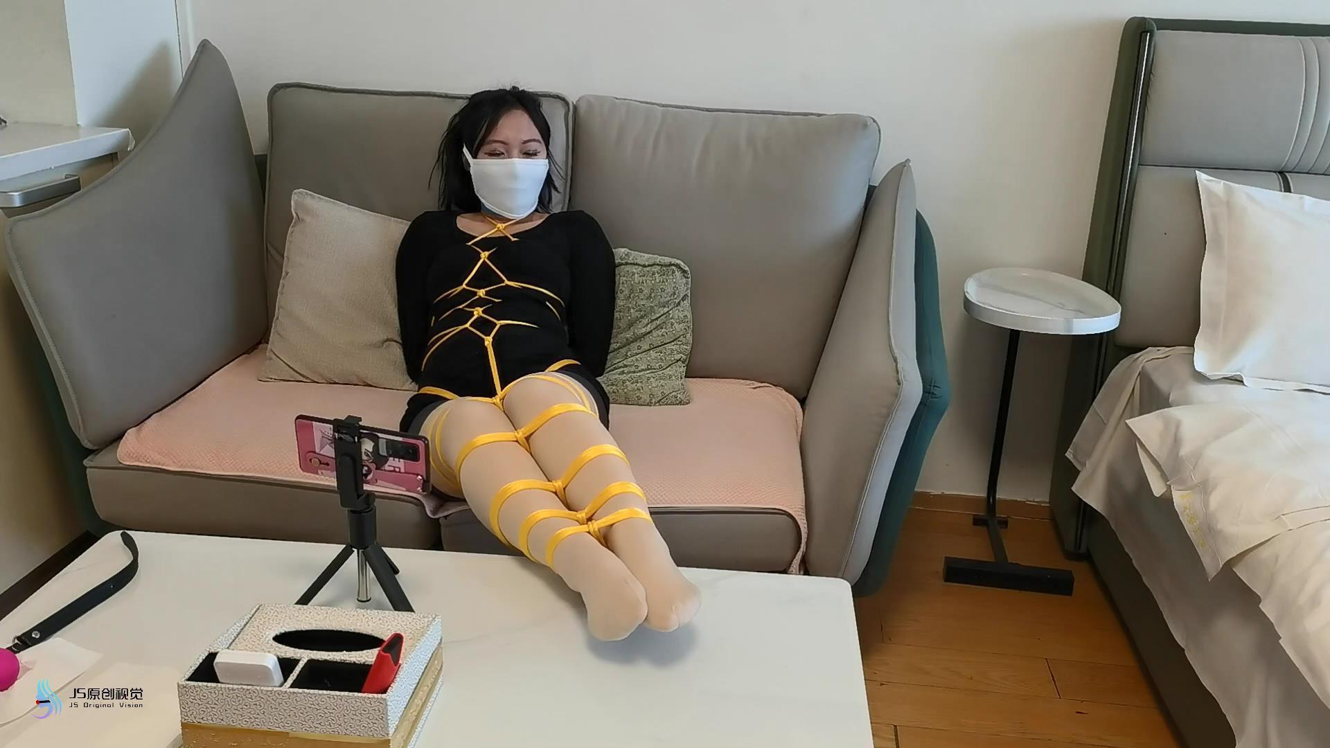 黄金绳全身龟甲紧缚/丝袜塞嘴/绷带/口罩 黄金绳全身龟甲紧缚/丝袜塞嘴/绷带/口罩