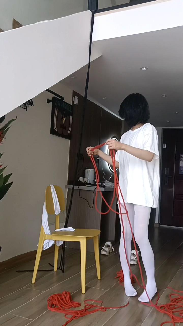 龟甲缚+并腿缚+吊缚的自缚全过程，还有工具人的小报复……
