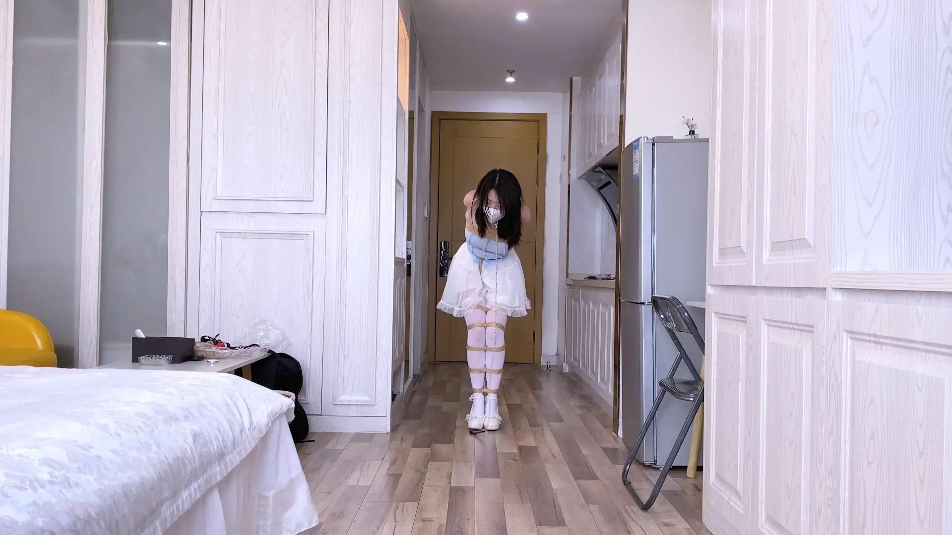 《驯服之路》裹胸网纱裙被超紧螃蟹直臂+胸缚+股绳+严密超紧多节并腿捆蛇缚+口球+跳走+跪趴sp鞭打+极限跪走+放置挣扎等等 《驯服之路》裹胸网纱裙被超紧螃蟹直臂+胸缚+股绳+严密超紧多节并腿捆蛇缚+口球+跳走+跪趴sp鞭打+极限跪走+放置挣扎等等