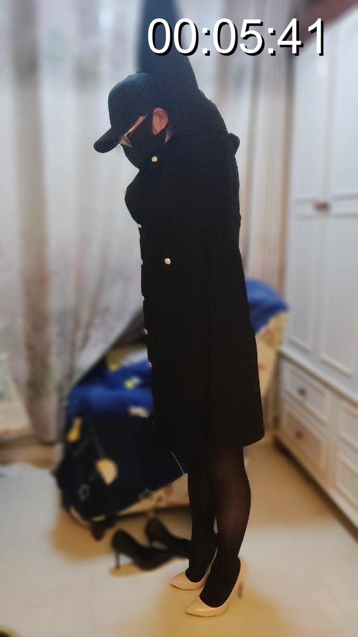 踮脚吊缚自缚高跟鞋脚尖着地