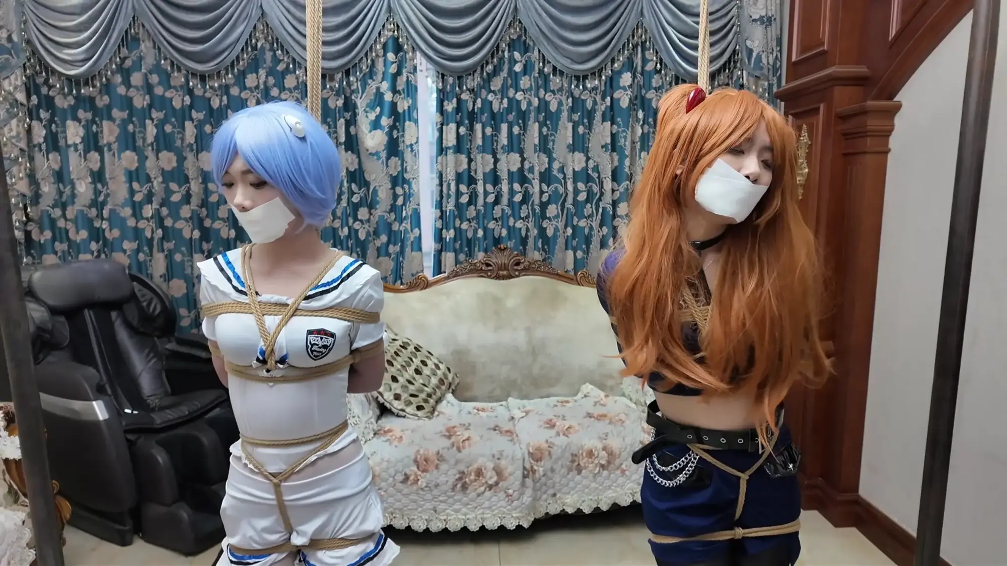 完蛋!我把美女捆绑了?——双人成缚?EVA暖暖换装玩弄! 完蛋!我把美女捆绑了?——双人成缚?EVA暖暖换装玩弄!