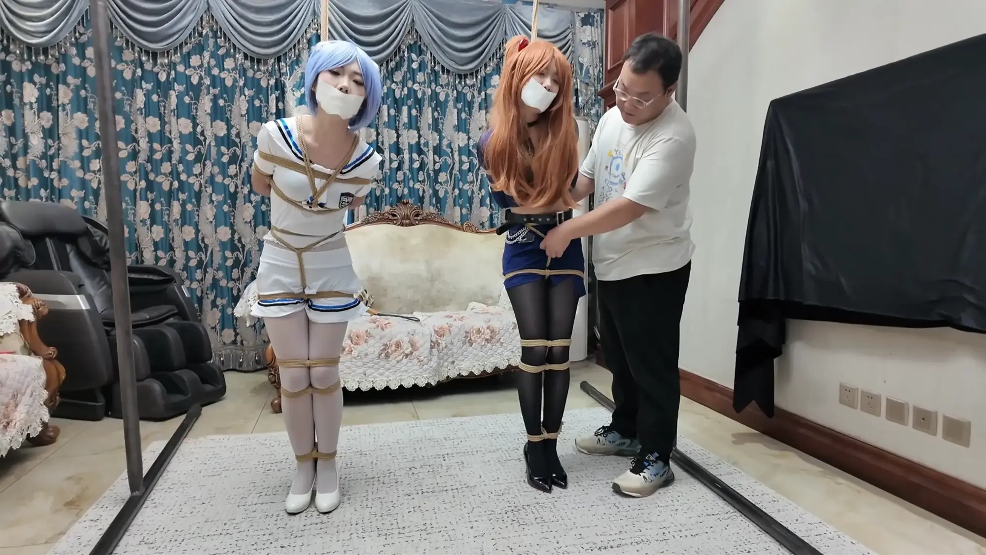 完蛋!我把美女捆绑了?——双人成缚?EVA暖暖换装玩弄! 完蛋!我把美女捆绑了?——双人成缚?EVA暖暖换装玩弄!