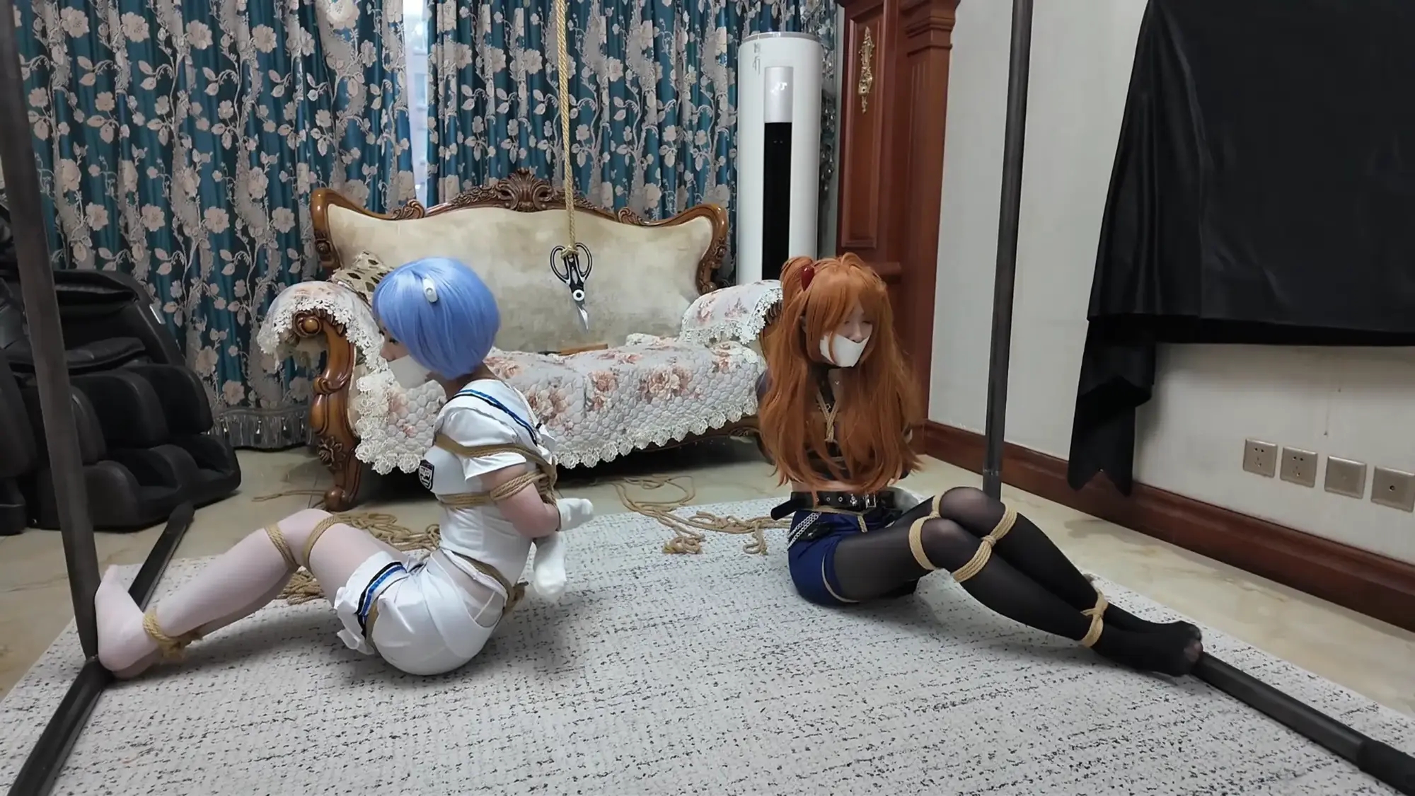 完蛋!我把美女捆绑了?——双人成缚?EVA暖暖换装玩弄! 完蛋!我把美女捆绑了?——双人成缚?EVA暖暖换装玩弄!
