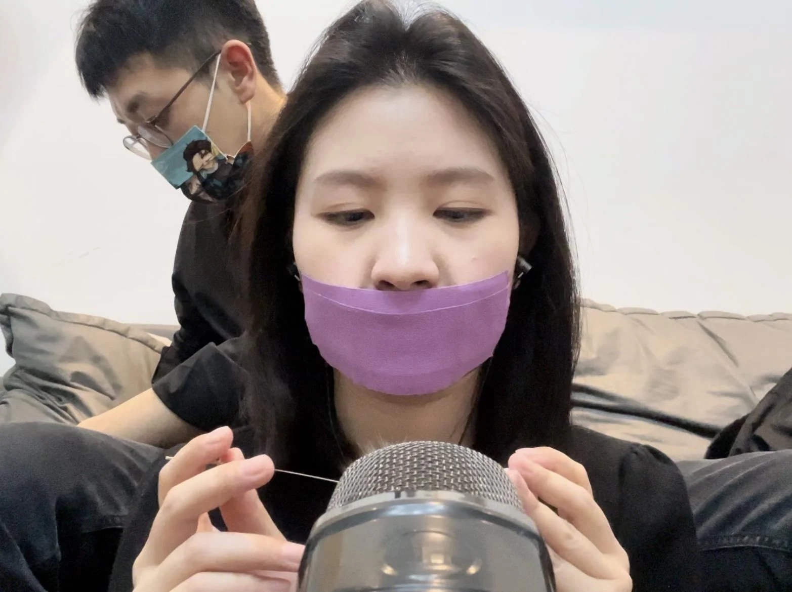 【小圆ASMR】8层胶带的封嘴助眠
