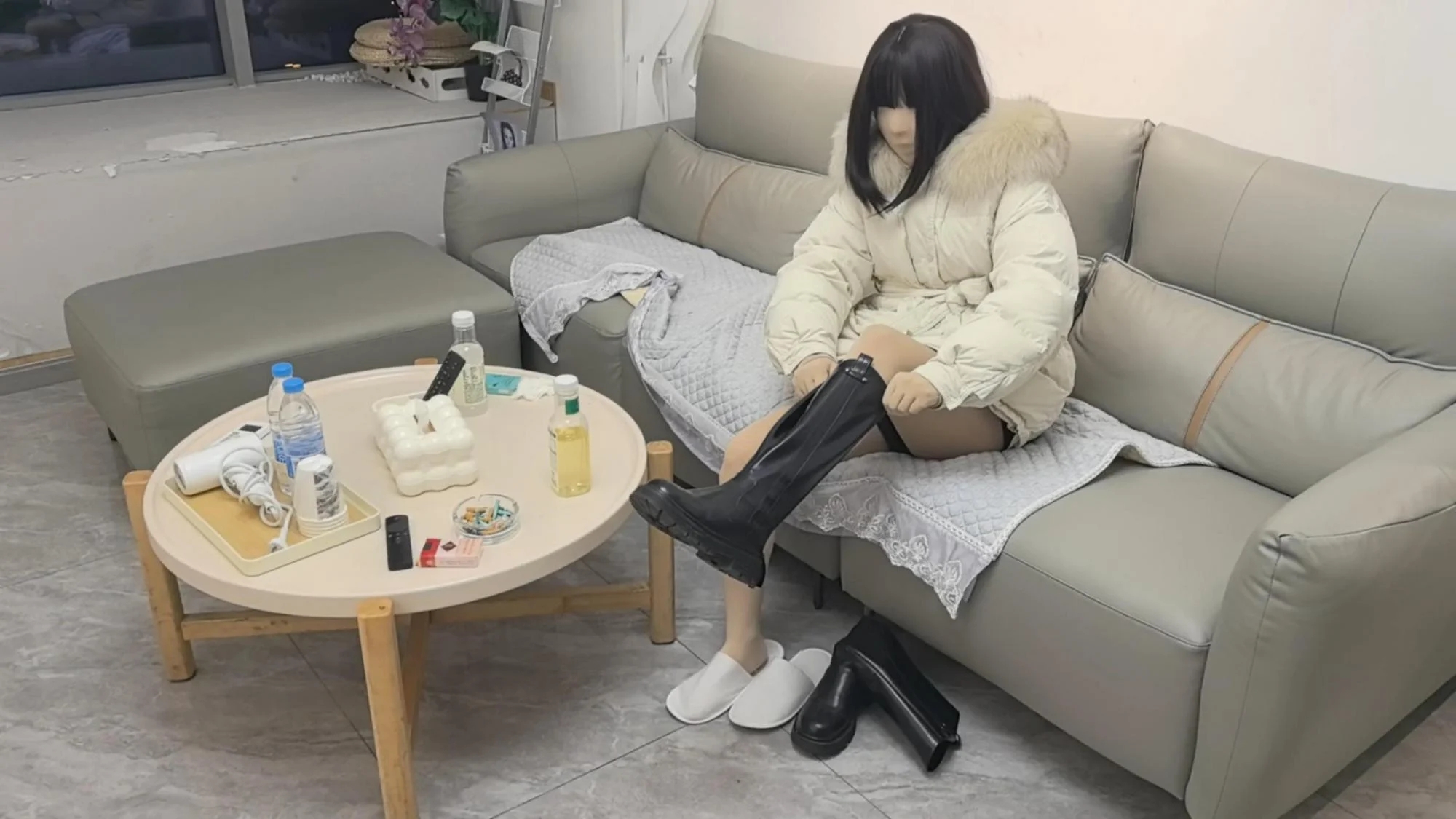 【ZENTAI定拍】客户定拍缝制全包十几个小时 外出逛夜市小吃街 紧张得我不敢说话她倒是