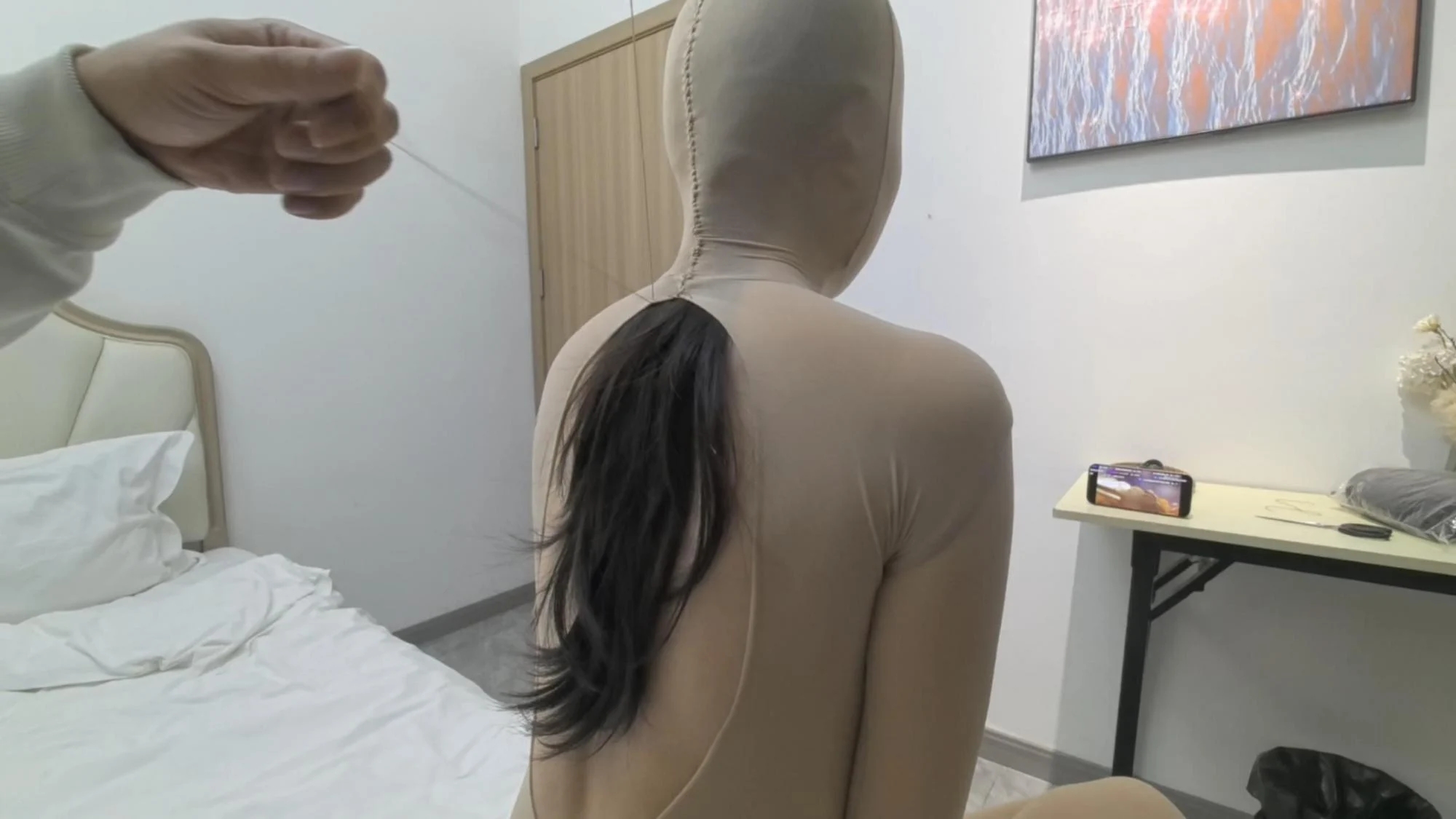 【ZENTAI定拍】客户定拍缝制全包十几个小时 外出逛夜市小吃街 紧张得我不敢说话她倒是