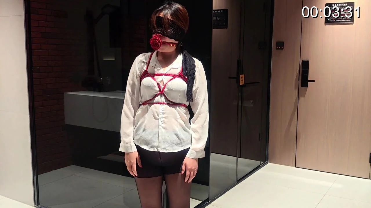 透视装 红绳捆绑 玫瑰口塞