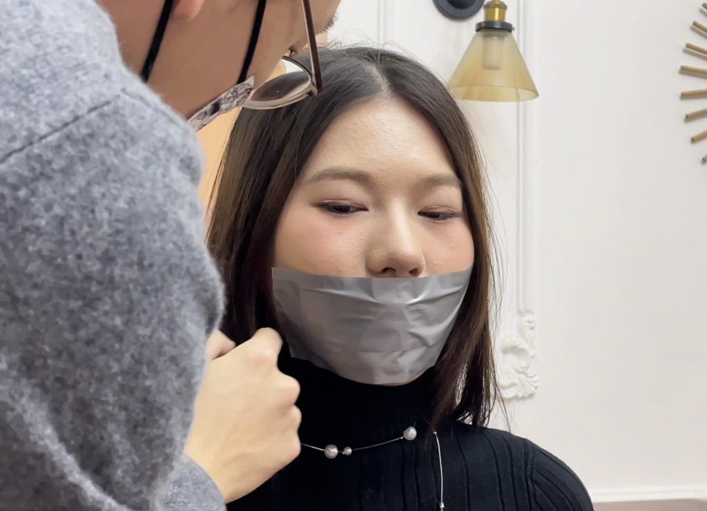 【缚艺录】【小程】【小卫】2位新模，御姐与甜妹的反差，胶带捆一波