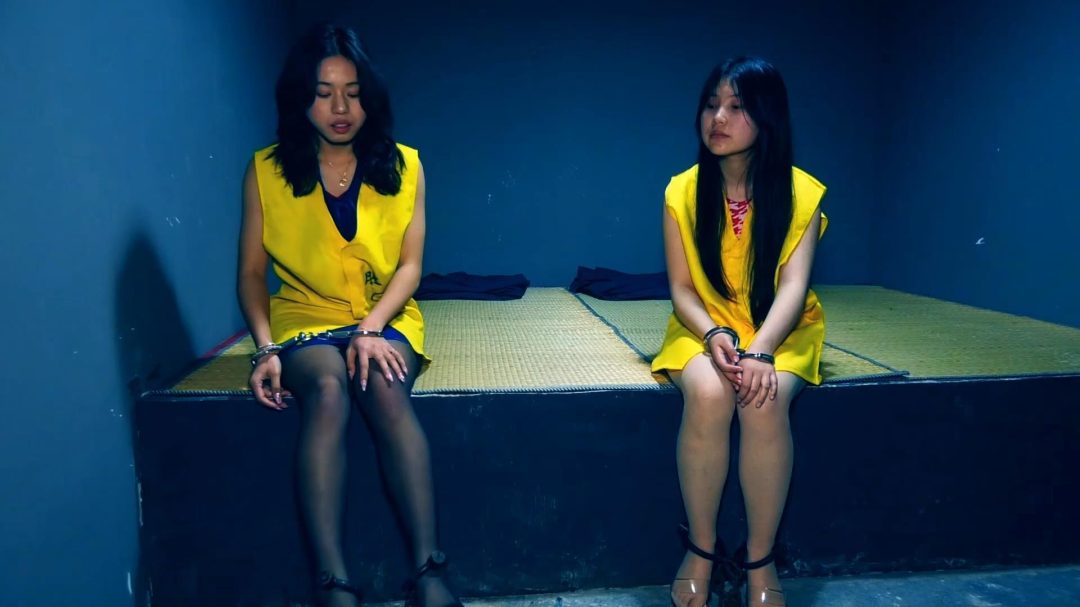定拍转公映《凋零的花季 二 》上集 年轻貌美的女大学生为了金钱冒险运输被逮捕后戴重镣看押在监狱