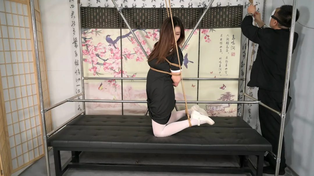 【床上的玩物系列】睡神来袭，被吊着骑着木马照样睡--白丝、TK、刺轮、放置、单杠木马责