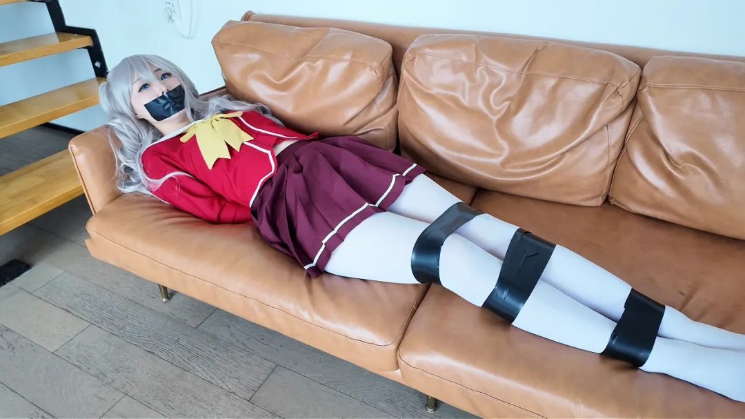 【Chrisgag cosplay系列】友利奈绪居家自缚 被入室捆绑挣扎-上半部分