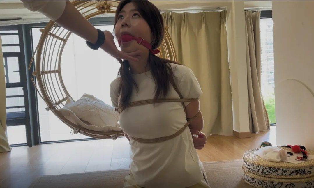 绳艺日常：从未被绑的三个新妹子，沉浸式体验，合集分享