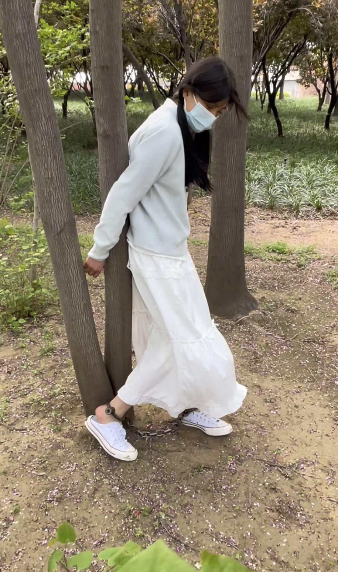 镣铐春游记-18岁女孩镣铐露营的一整天（上）