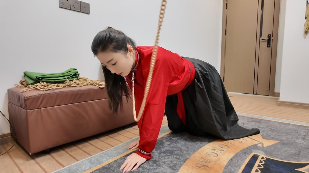 绳戏 佳佳古装关笼子1