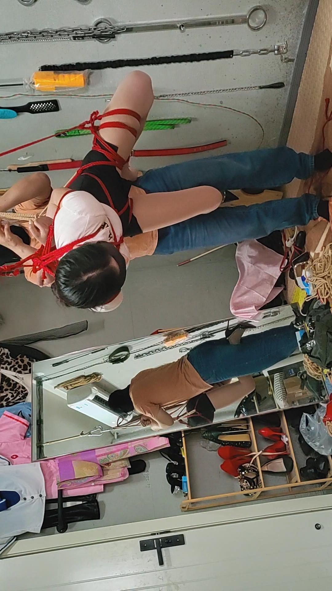 文慧花式绑，常规吊和倒吊，马具口塞