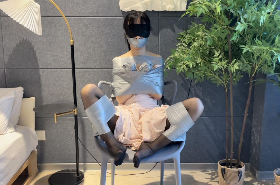 【缚艺录】【小海】胶带的半身捆绑