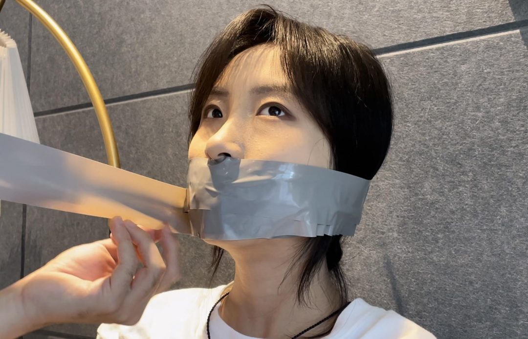 【缚艺录】【小媛】双重胶带捆绑