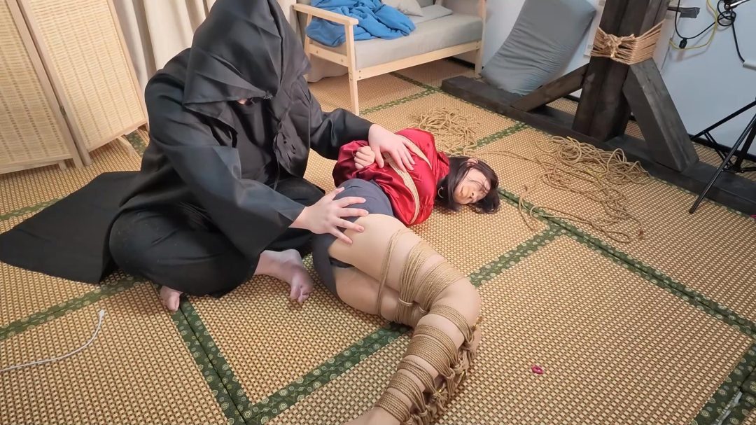 【花花】紧密麻绳捆腿，困境游戏
