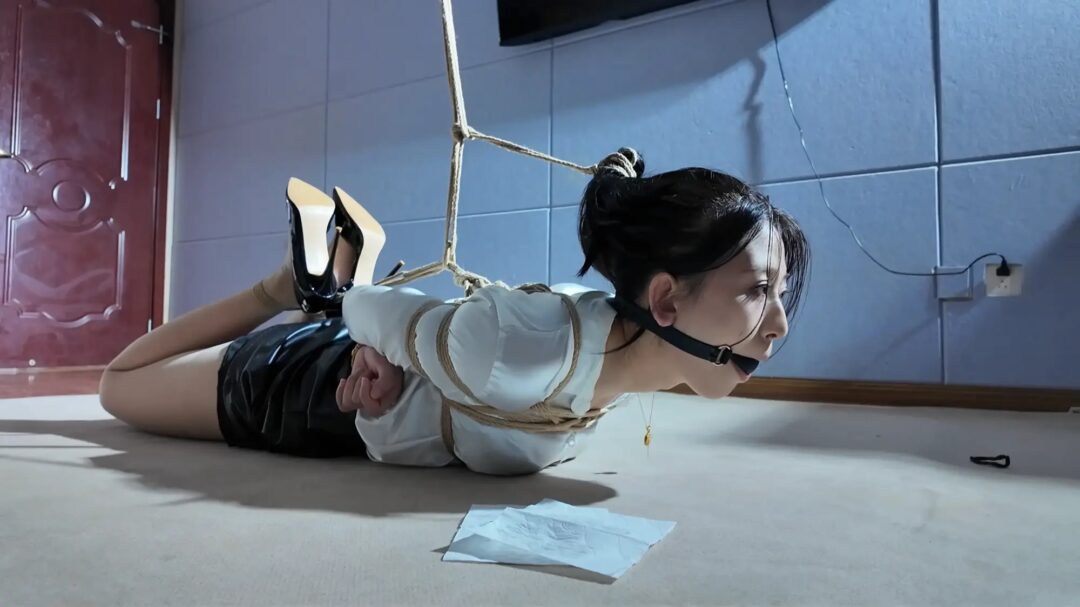 绳屋藏娇 定拍-白领魏灿驷马口球