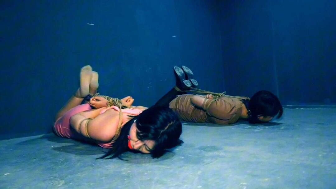 定拍转公映《深山囚徒》中集 两美女互相帮助挣开绳子又被抓获驷马惩戒后押解到小树林跟买家交易