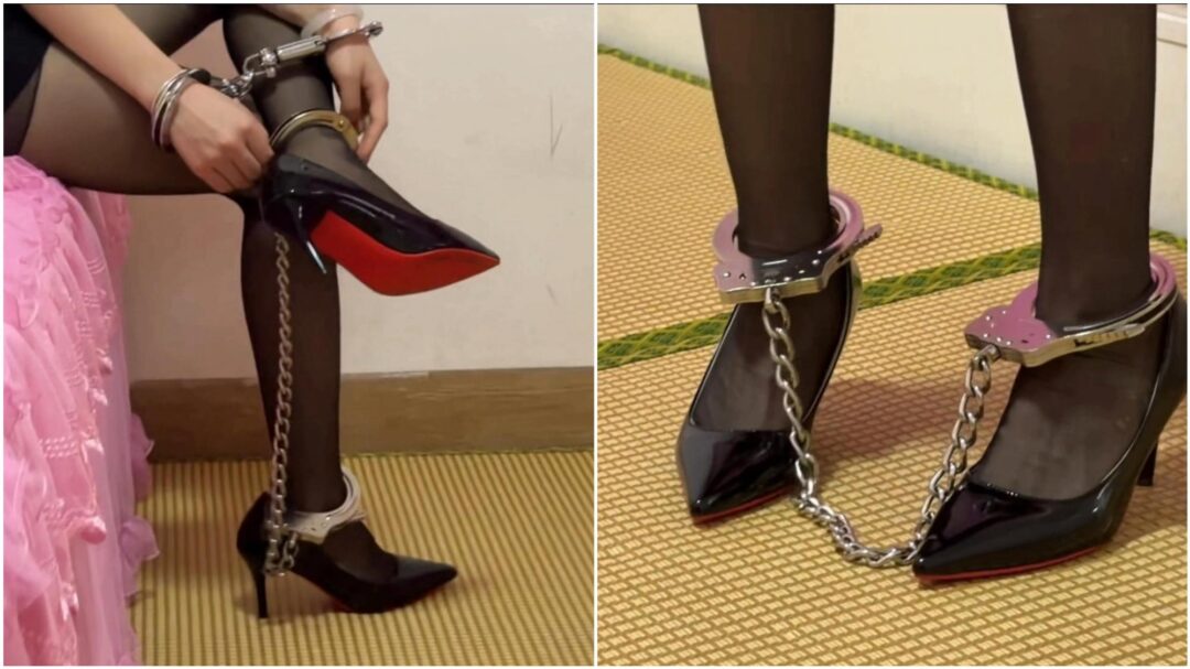 【玉箫原创】【琳媚】定拍《镣铐服刑》抓捕大BOSS→指认现场→吊铐审讯→服刑放风 职业装黑丝高跟 手铐脚铐 被判无期徒刑后悔不当初哭